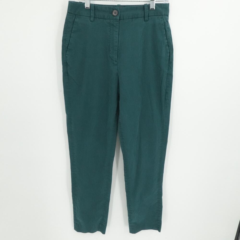 Frank and Oak Pants Womens‎ 6 Green High Rise Tapered Leg Casual Office City